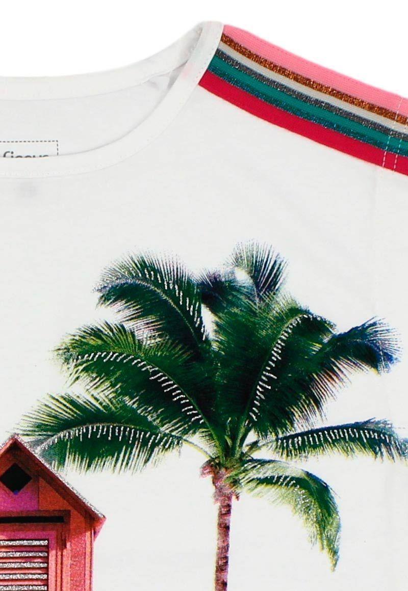 Polera Jr Niña Franjas Funny Ficcus-2