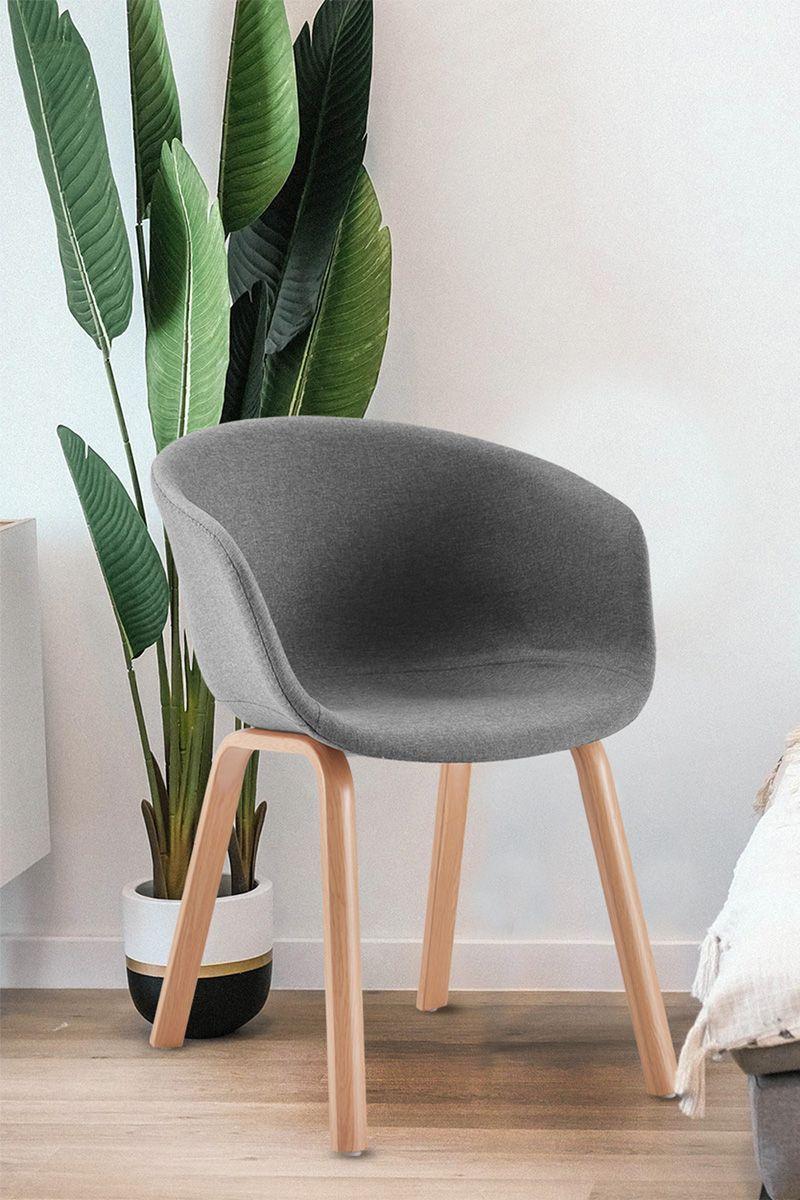 Pack 4 Silla de Comedor Sitial Legna Gris-1