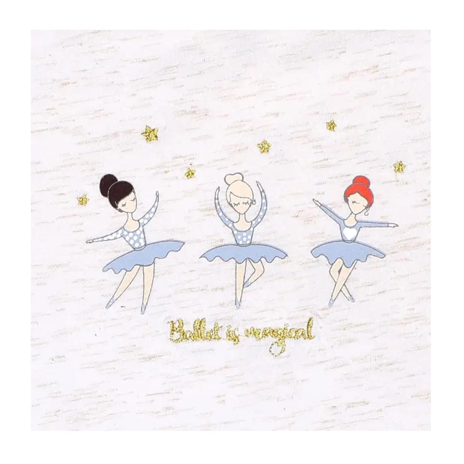 Bipack Poleras Manga Larga Bailarinas Niña 6-9 meses blanco-3