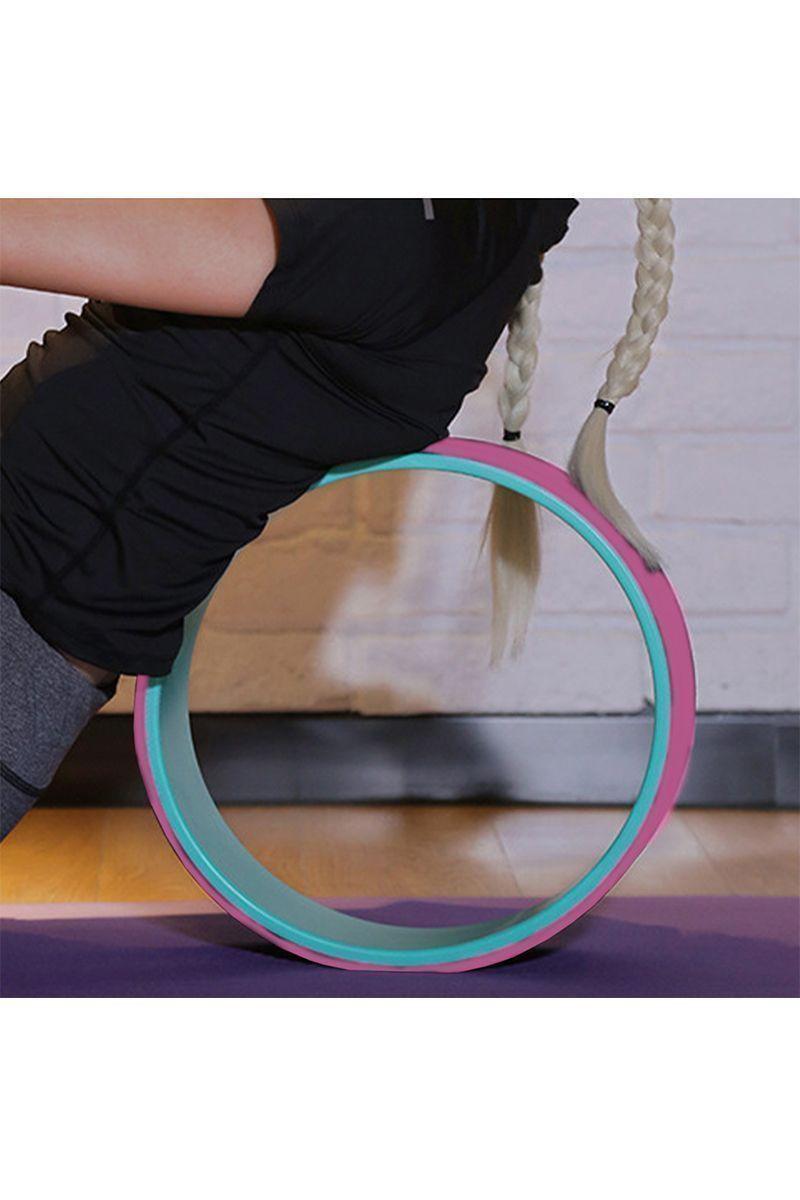 Rueda de Yoga Flexibilidad y Relajación Rosado-1