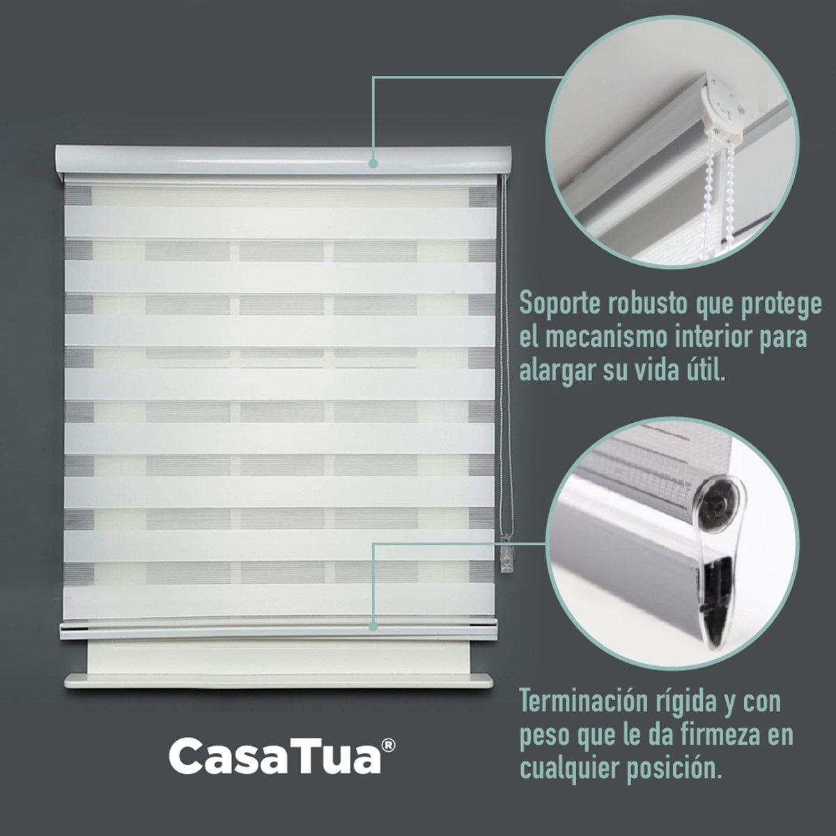 Cortina Roller Duo Día Noche Zebra, ancho 100 x largo 200cm-4