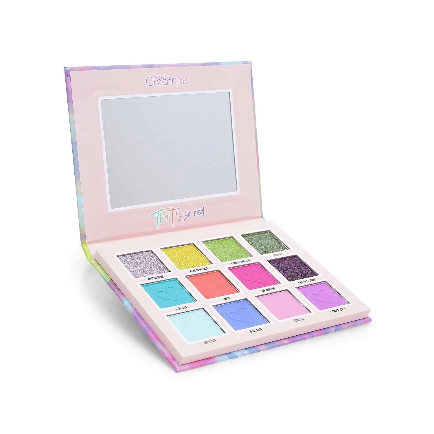 Set Paleta That's So Rad + 12 Brochas Maquillaje No Bad Days Beauty Creations-1