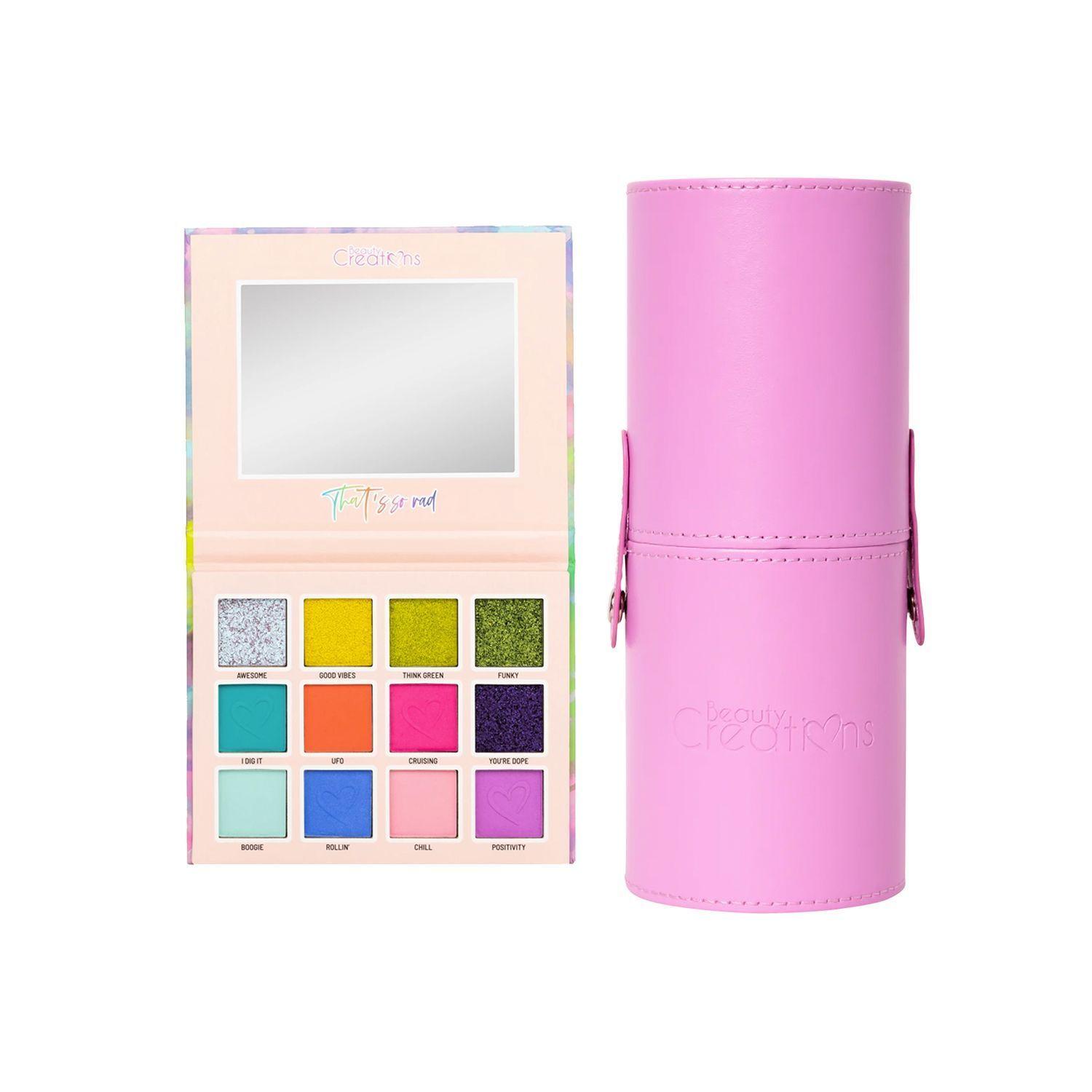 Set Paleta That's So Rad + 12 Brochas Maquillaje No Bad Days Beauty Creations-0