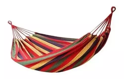 Hamaca 190 Cm X 80 Cm Camping Jardin Casa Con Bolso-1
