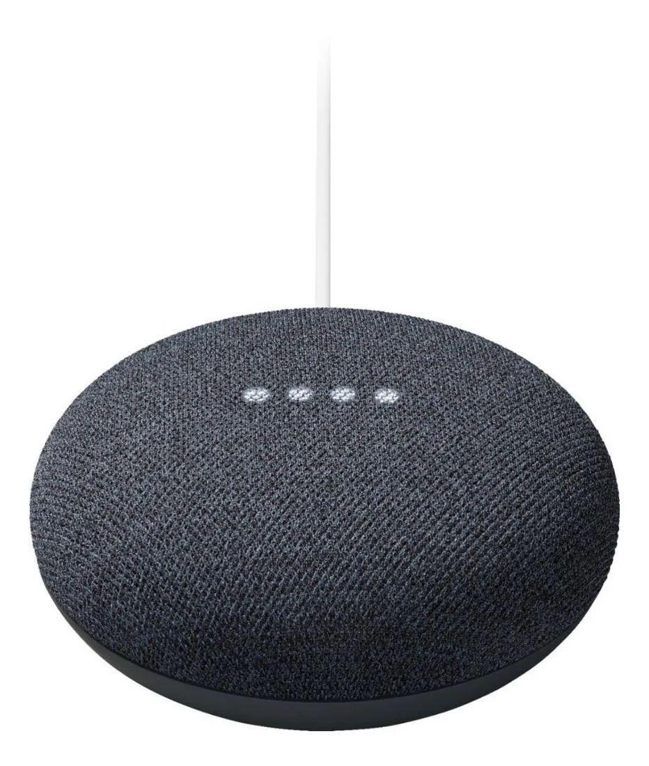 Google Nest Mini 2nd Gen con asistente virtual Google Assistant charcoal 110V/220V-0