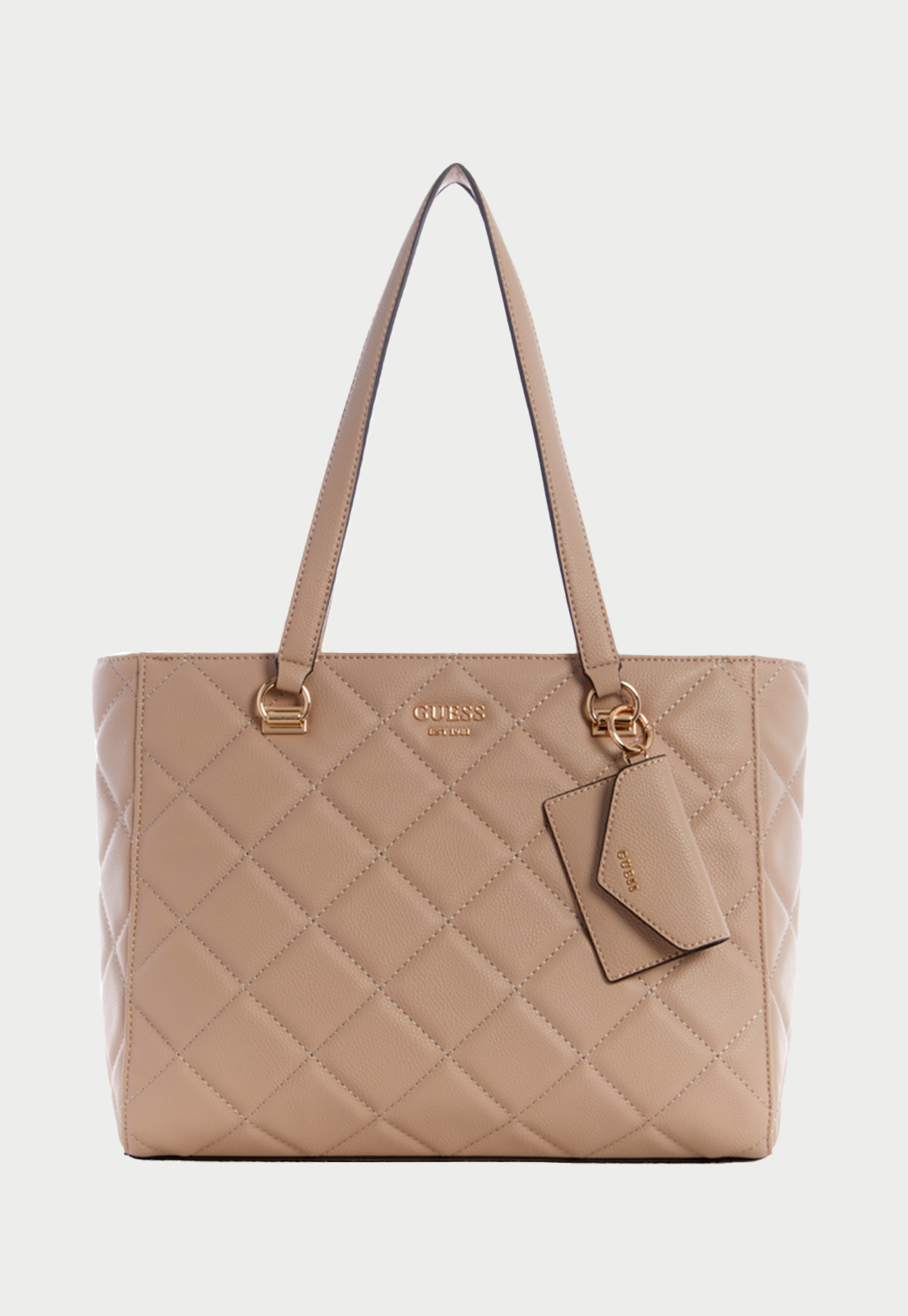 Cartera Fantine Tote Lgr Beige Guess-0