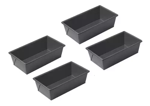 Pack X4 Molde Pan Molde Para Pan De Molde Rectangular 25cm X4-110666-2
