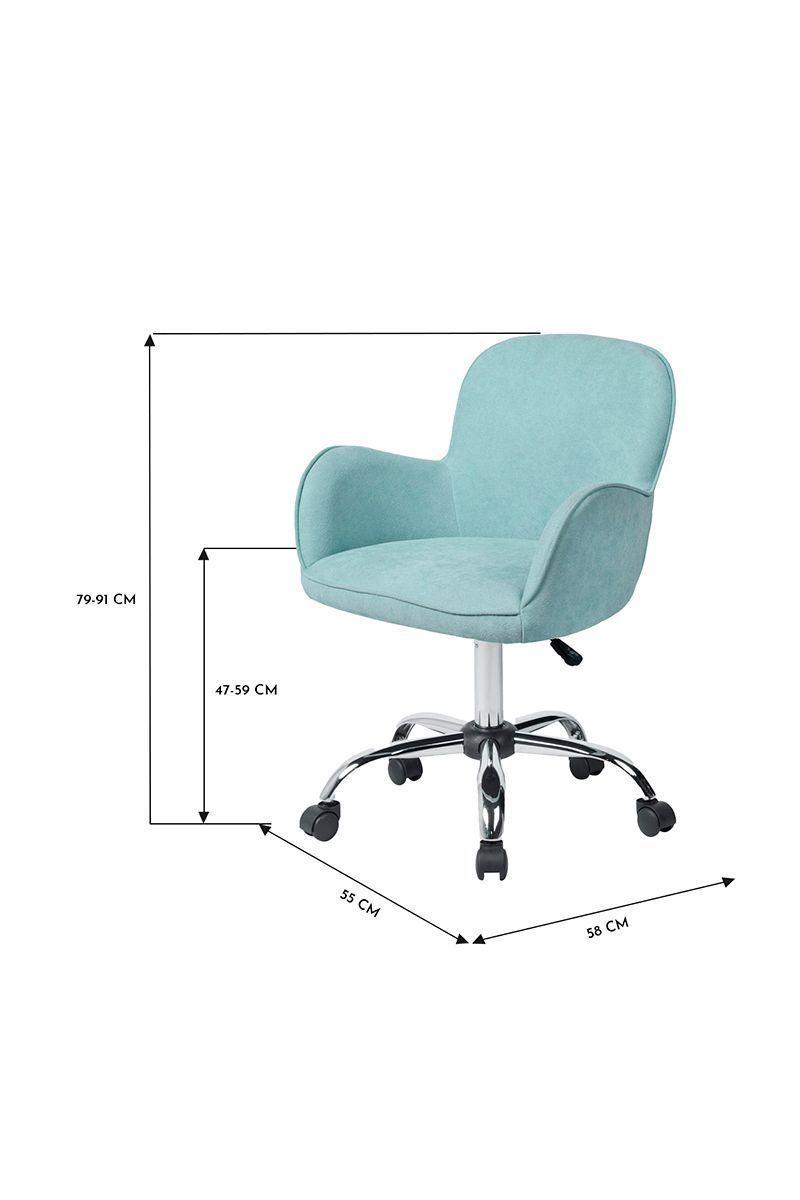 Silla de Escritorio Sherpa II Celeste-2