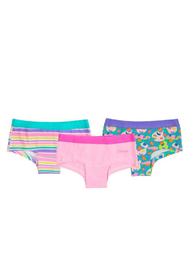 Pack triple pantaleta kids niña 646-0
