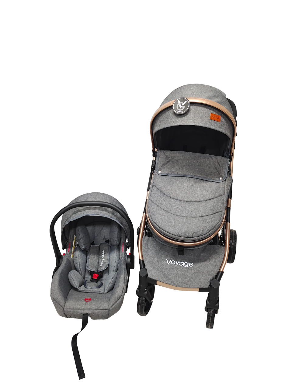 Coche Travel System Omega Grey-6