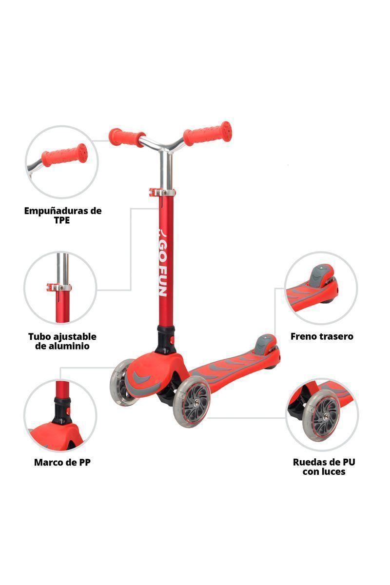 Scooter infantil GOFUN rojo-3
