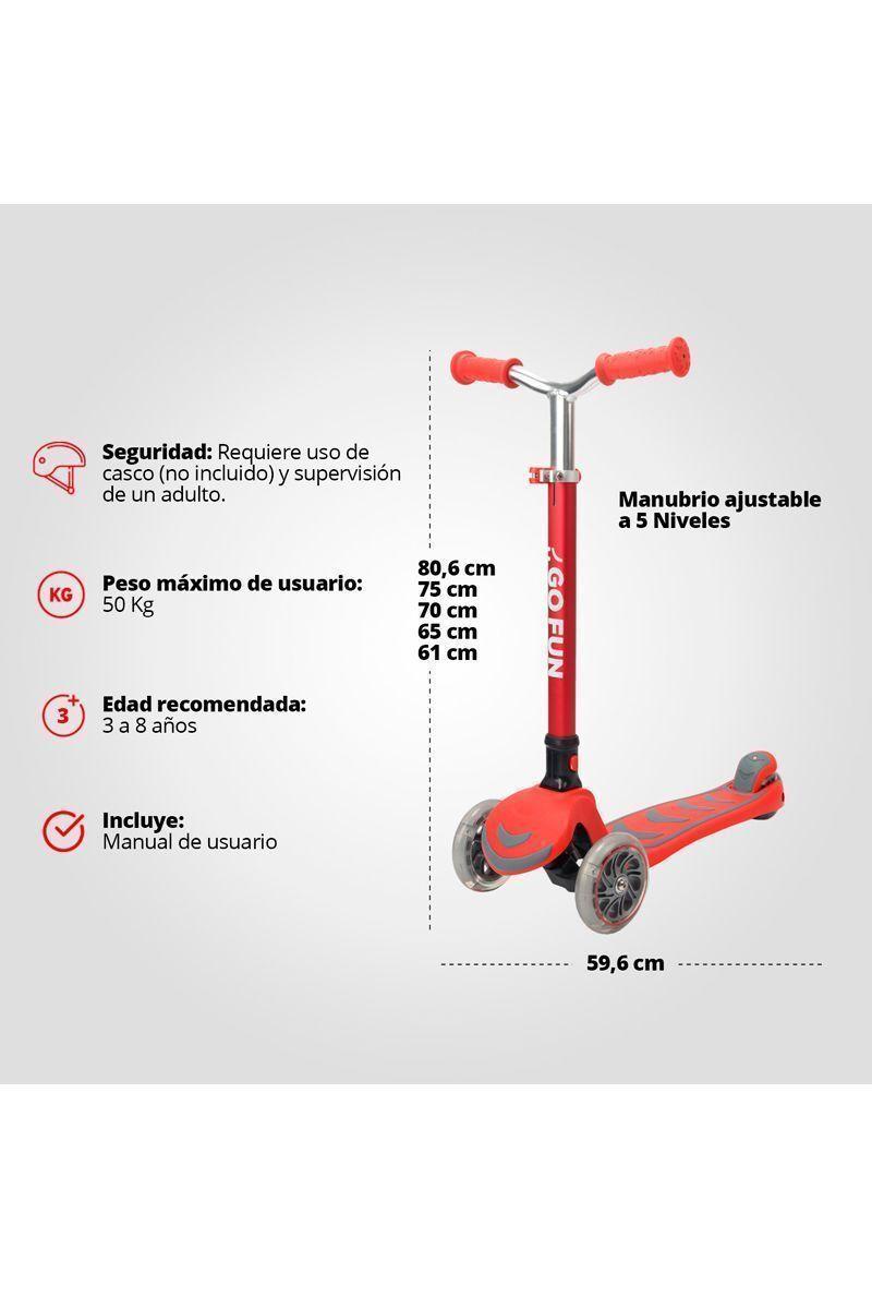 Scooter infantil GOFUN rojo-2