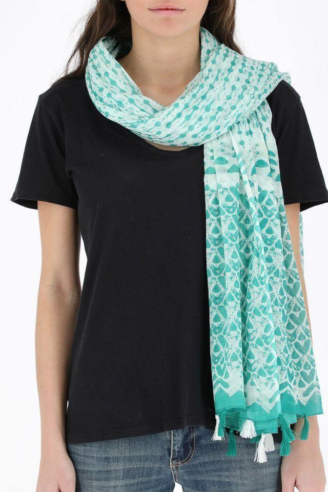 Pañuelo Estampado Verde Organic Nature Rucas Humana-2