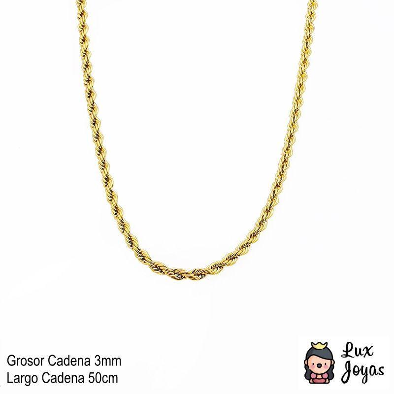 Cadena Baño Oro Amarillo 18k Turbillon S-5