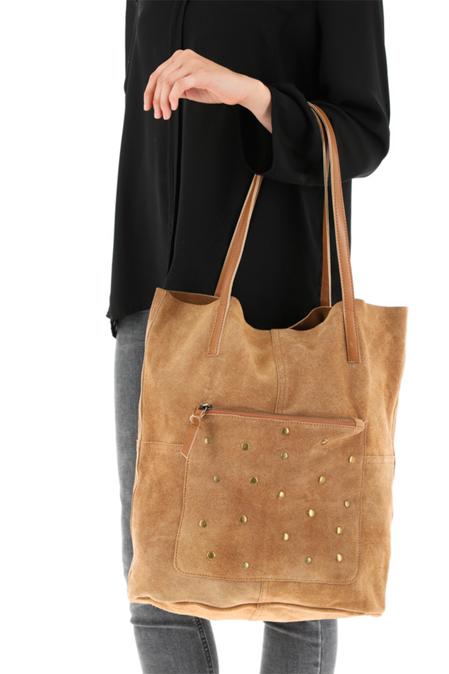 Cartera Cuero Marrón Humana-3