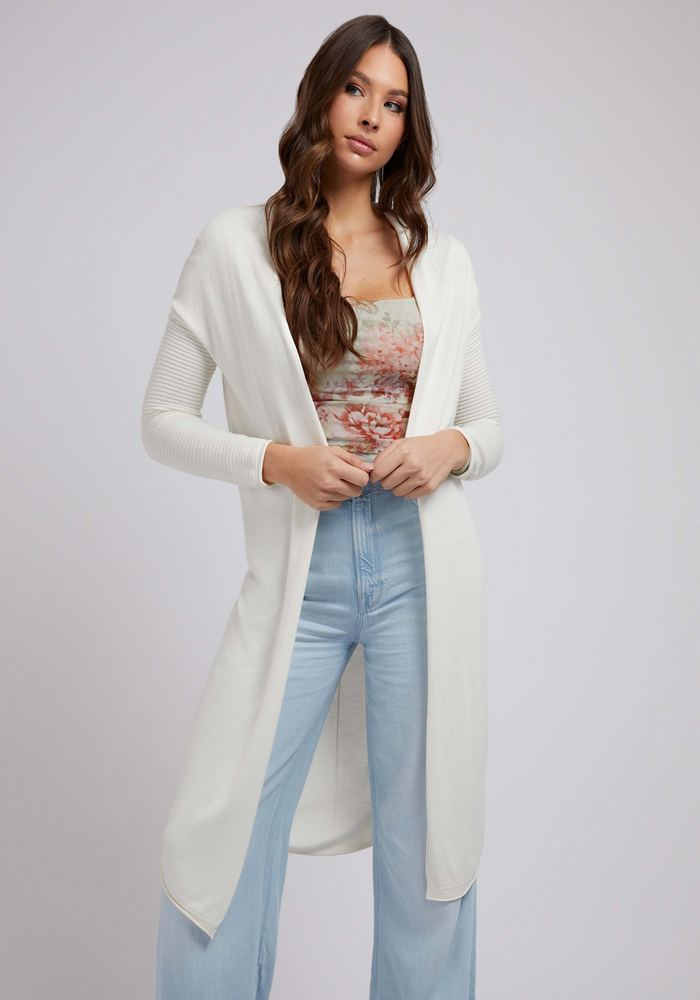 Tejido Guess Es Camille Cardi Ls Swtr G012 CREMA-0