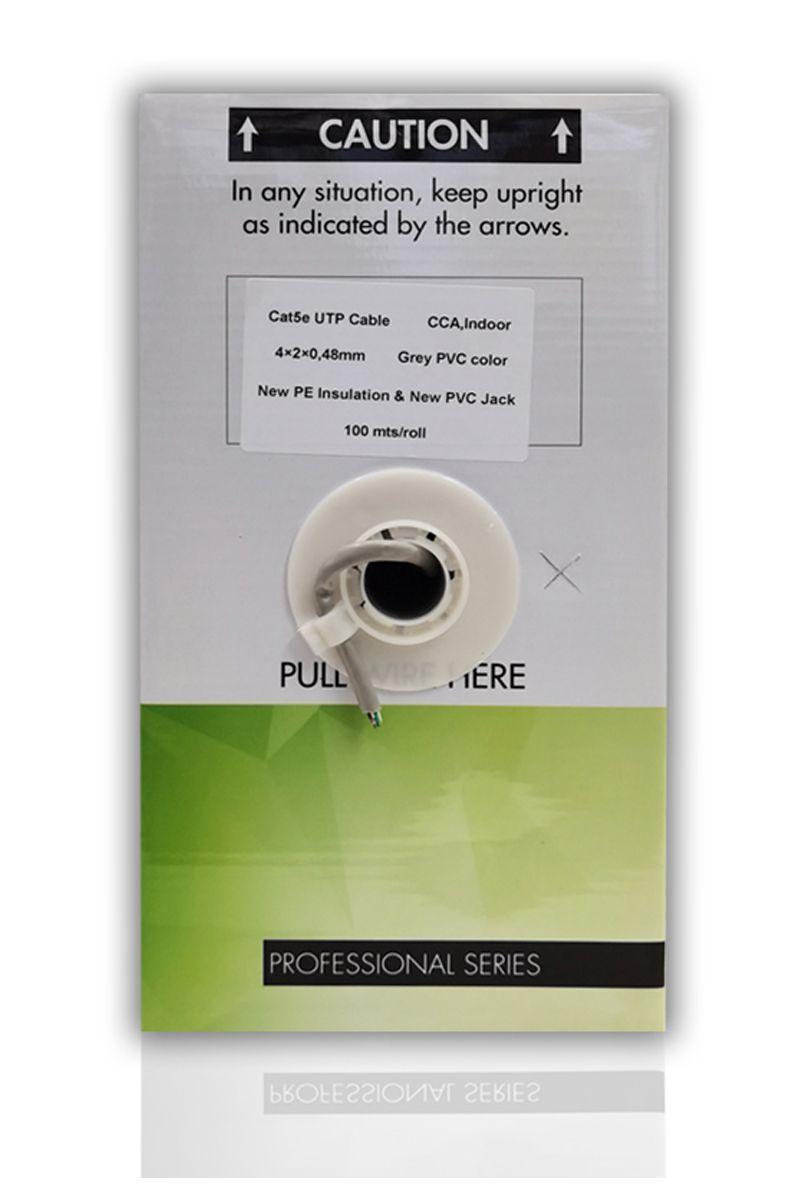 Caja cable de red 100 metros cat 5e Gris-2
