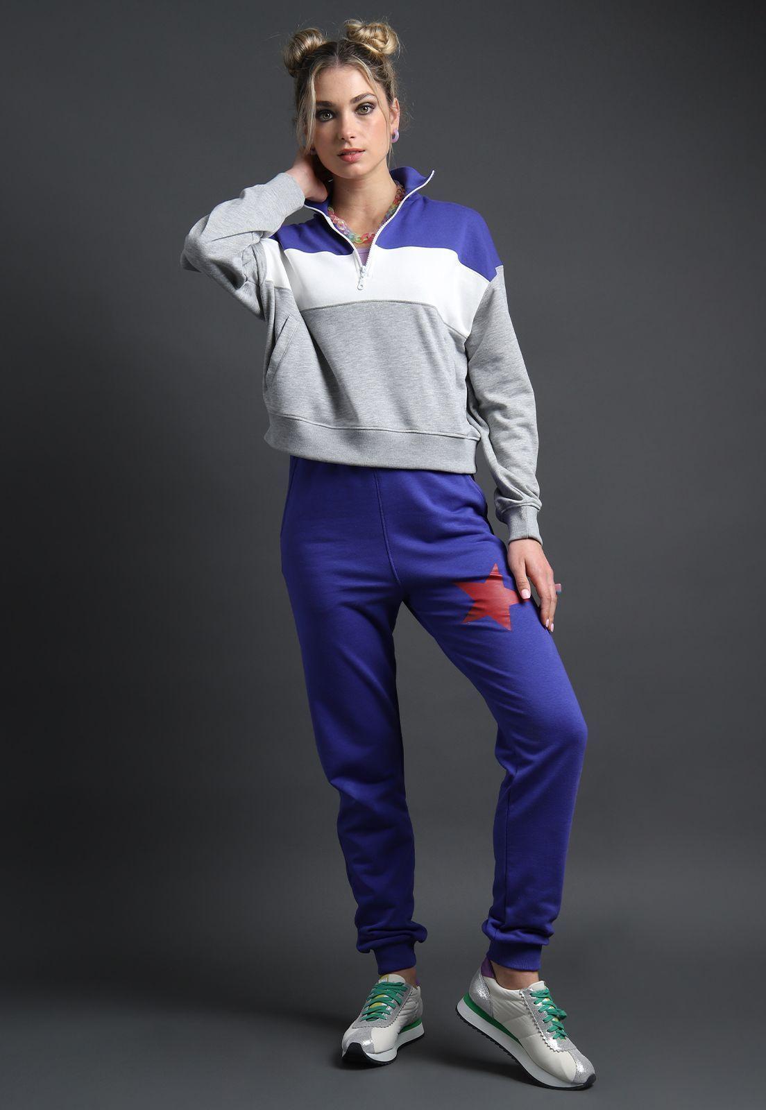 Poleron Half Zipper Mujer Soviet-5