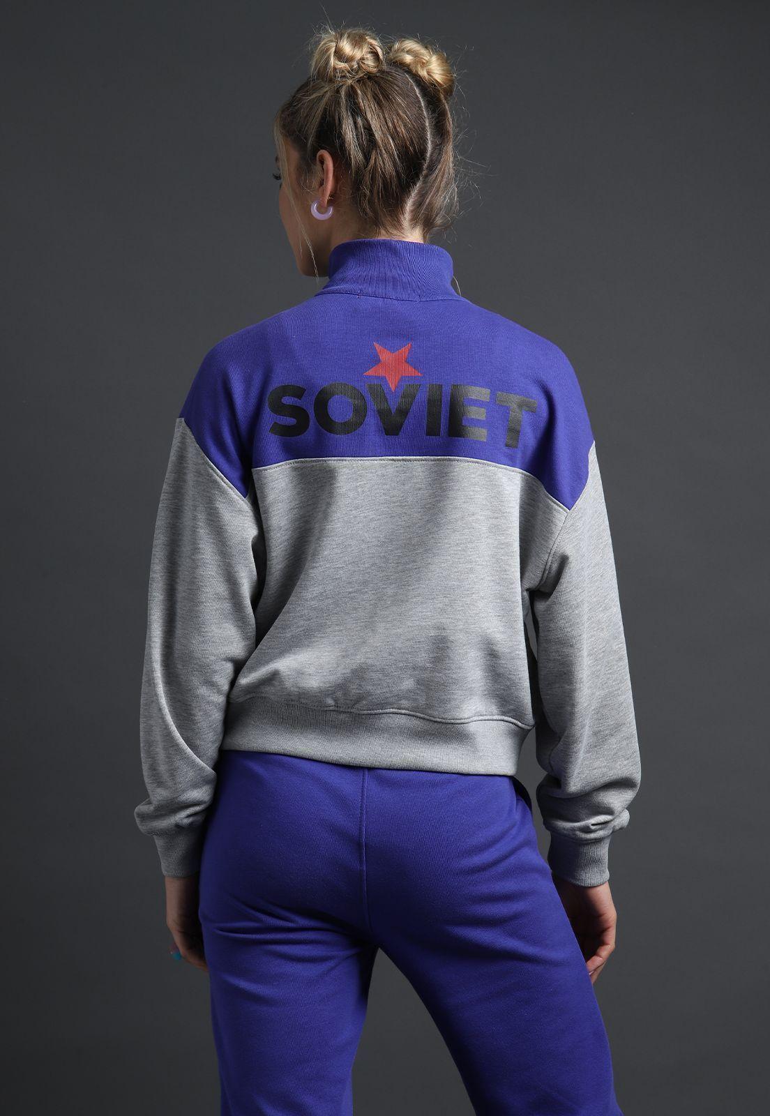 Poleron Half Zipper Mujer Soviet-4
