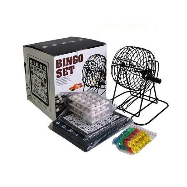 BINGO CON TOMBOLA FICHAS PELOTA  AR46-2