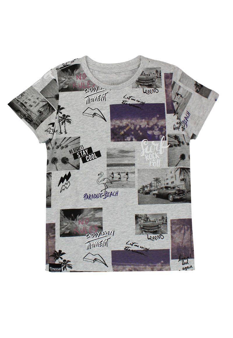 Polera Kids Niño Estampada Sunset Ficcus-0