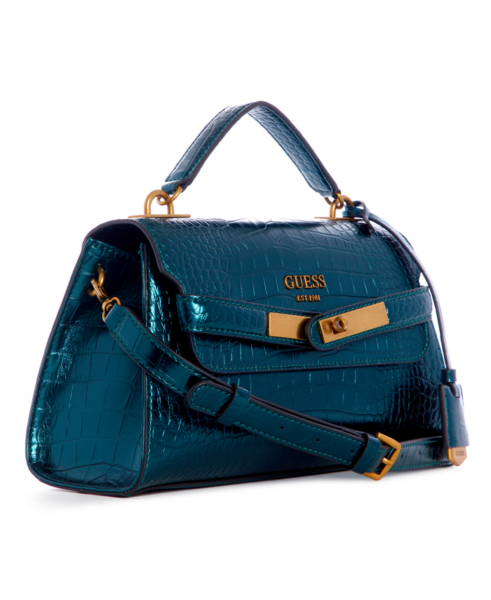Cartera Guess Enisa Top Handle Flap Ivy Azul-1