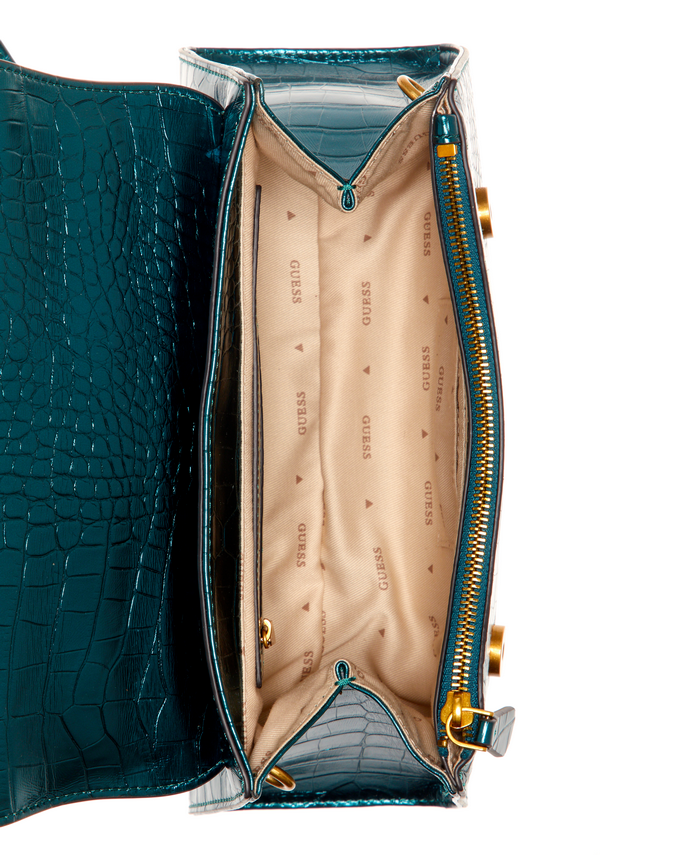 Cartera Guess Enisa Top Handle Flap Ivy Azul-3