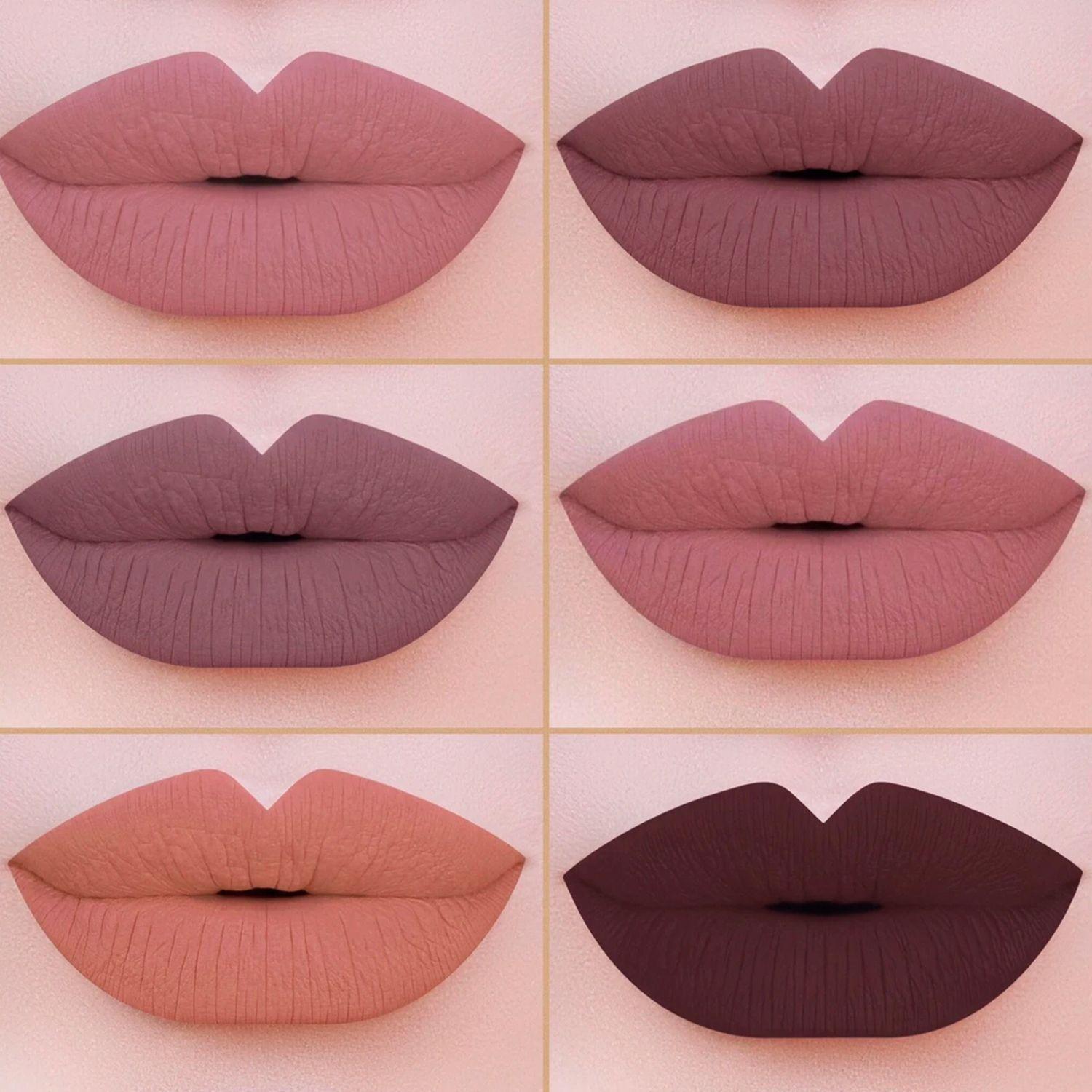 Set 6 Labiales Mate "Nudist" Beauty Creations-7