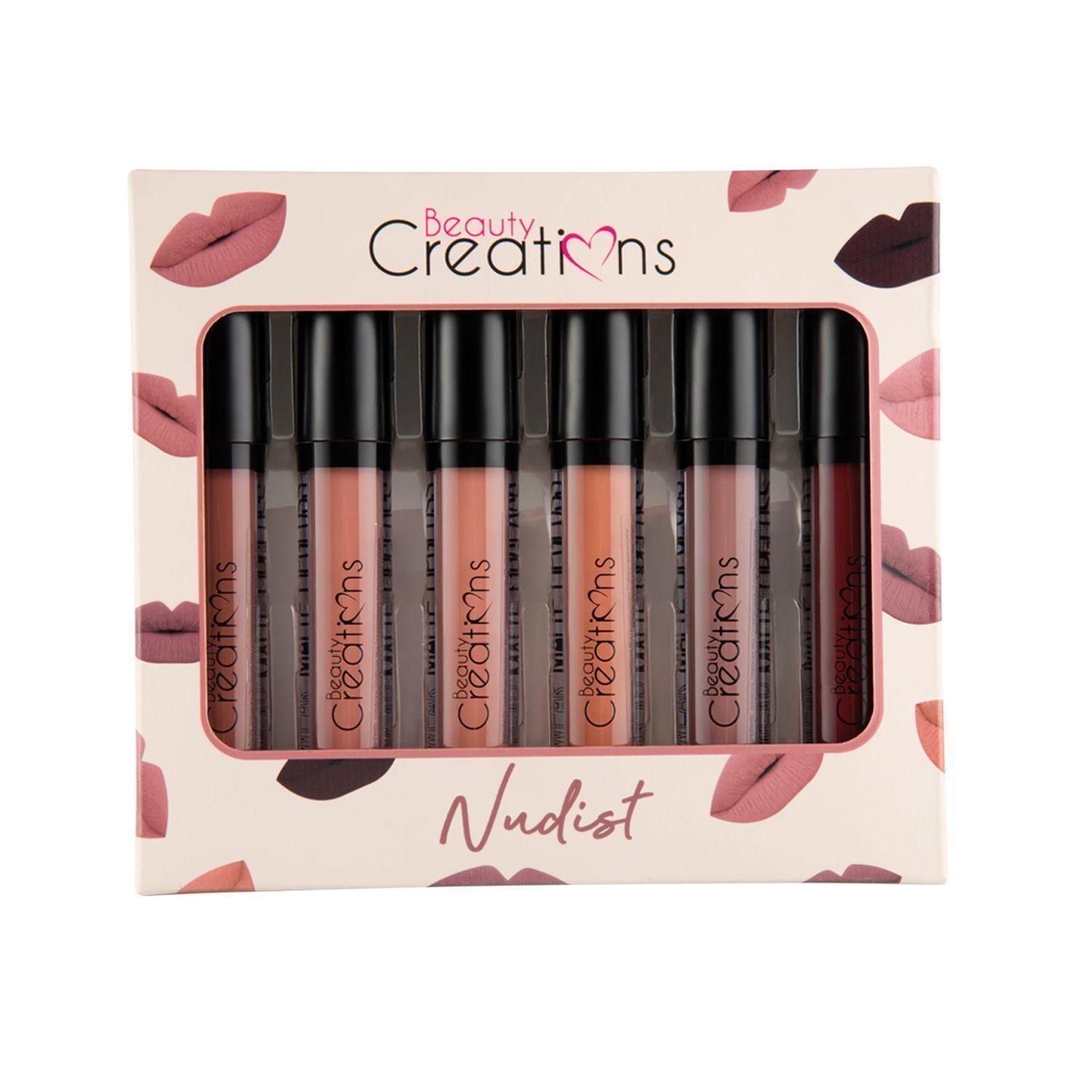 Set 6 Labiales Mate "Nudist" Beauty Creations-0