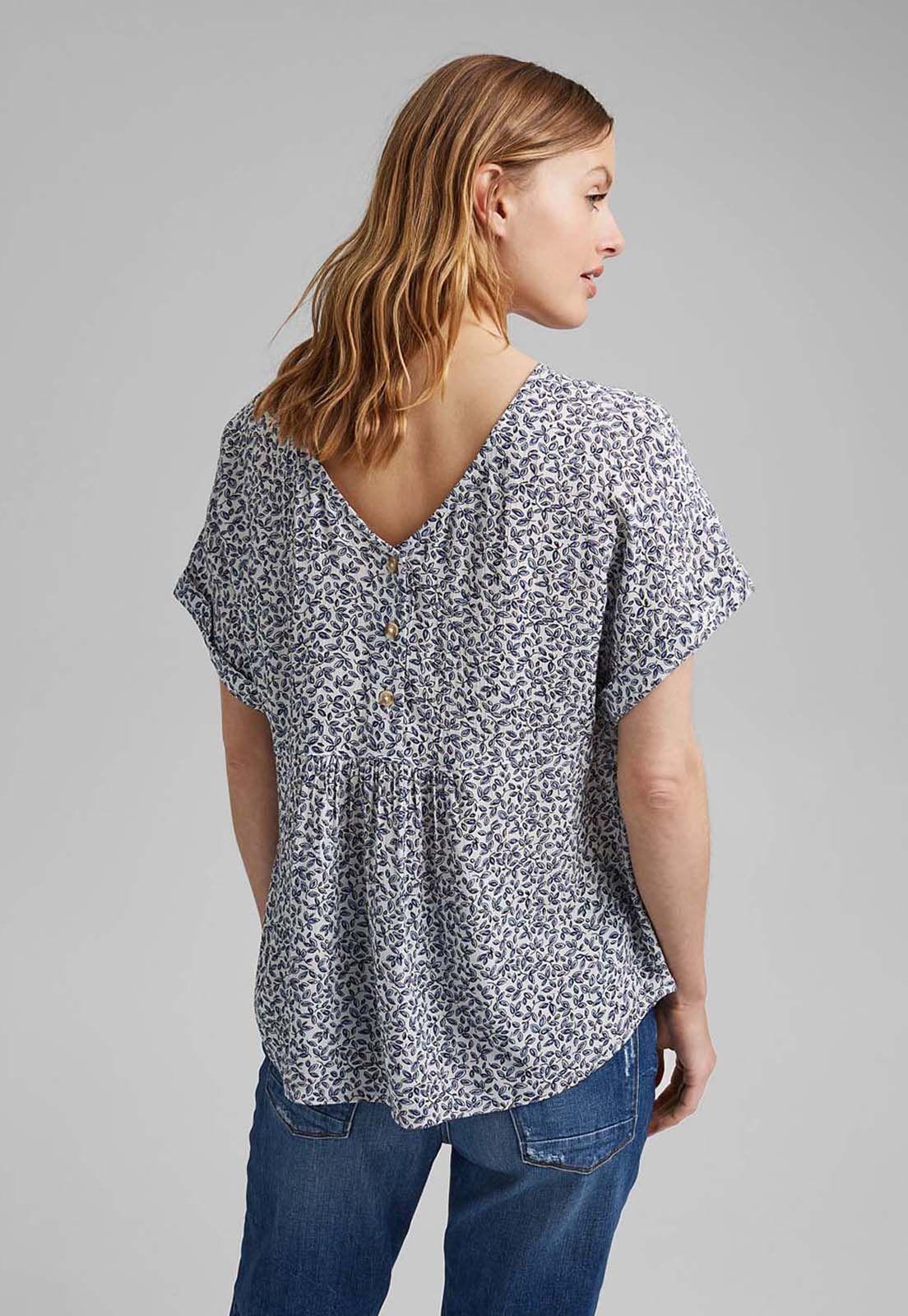 Blusa Mujer Manga Corta Estampada Esprit-1