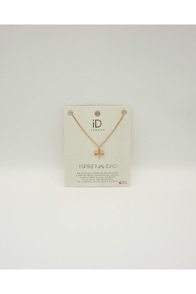 Collar Corto Dorado Lucky Charms Libelula i-D-0