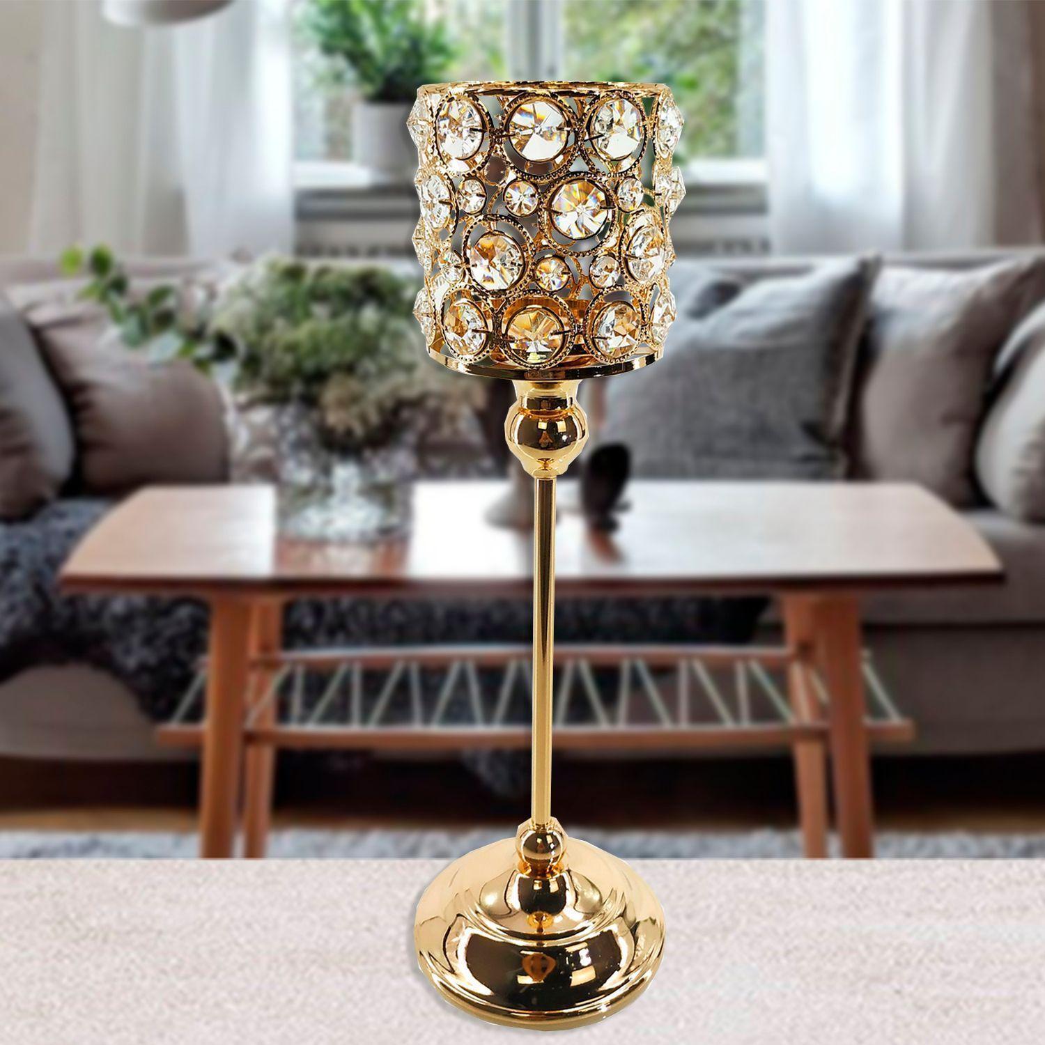 Portavela Decorativo Cracovia Gold Alto-3