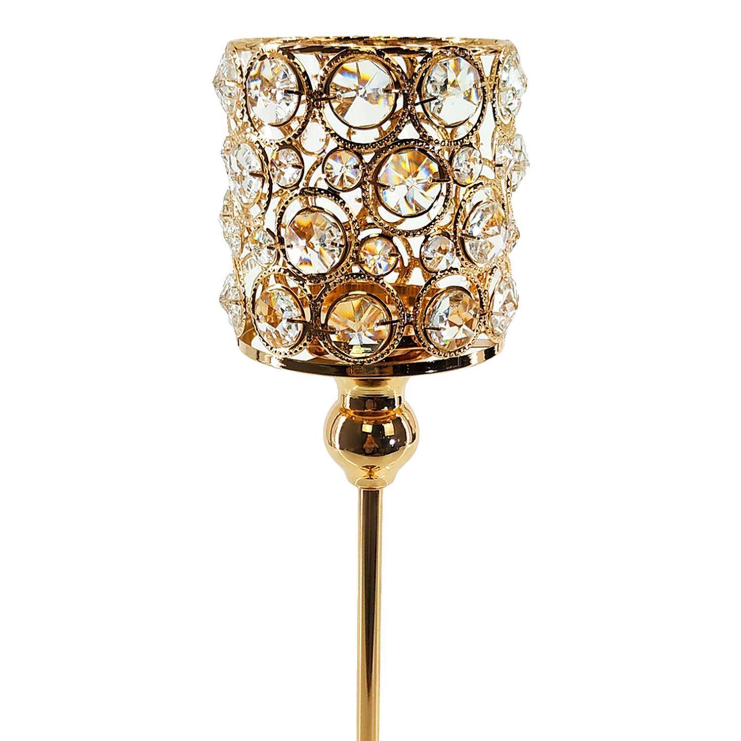 Portavela Decorativo Cracovia Gold Alto-2