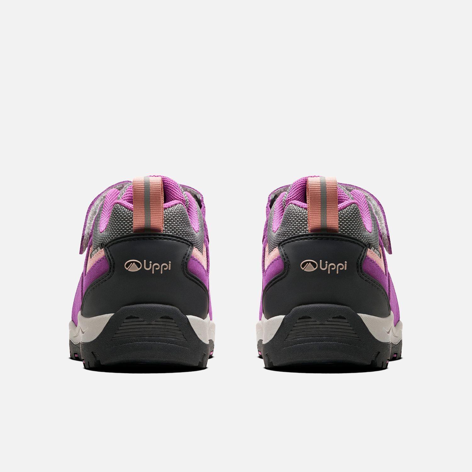 Zapato Niña  Puelo CS Low Velcro Morado Gris Claro Lippi-4