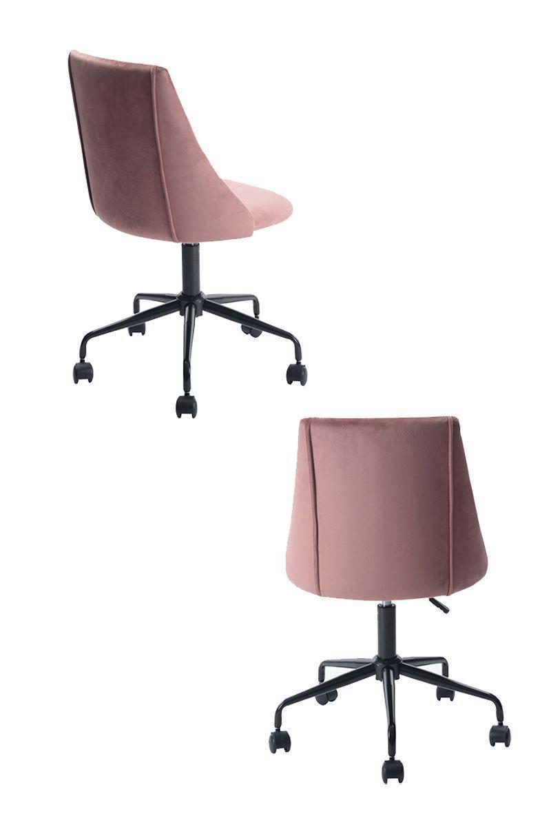Silla de Oficina Altura Ajustable Palermo Rosa-3