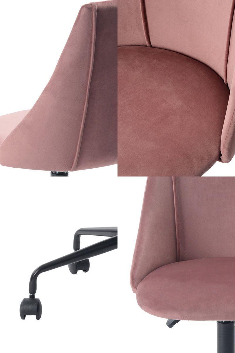 Silla de Oficina Altura Ajustable Palermo Rosa-4
