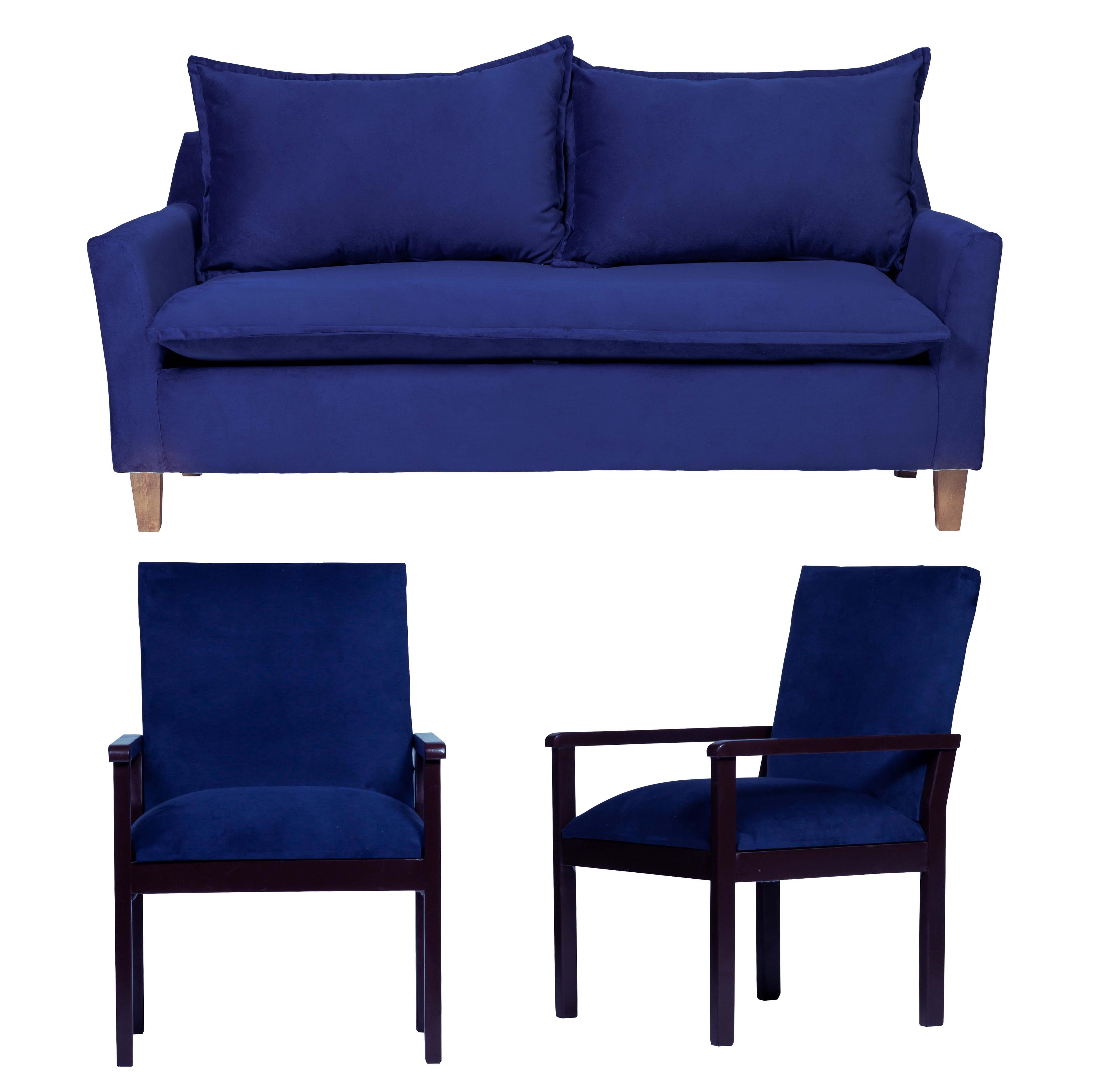 Living Santorini 3C + 2 Sitiales Azul-0