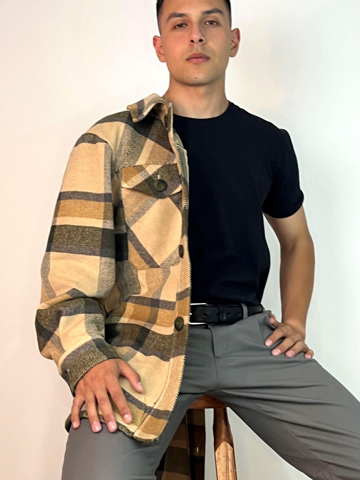 CHAQUETA LEÑADORA DE HOMBRE-0