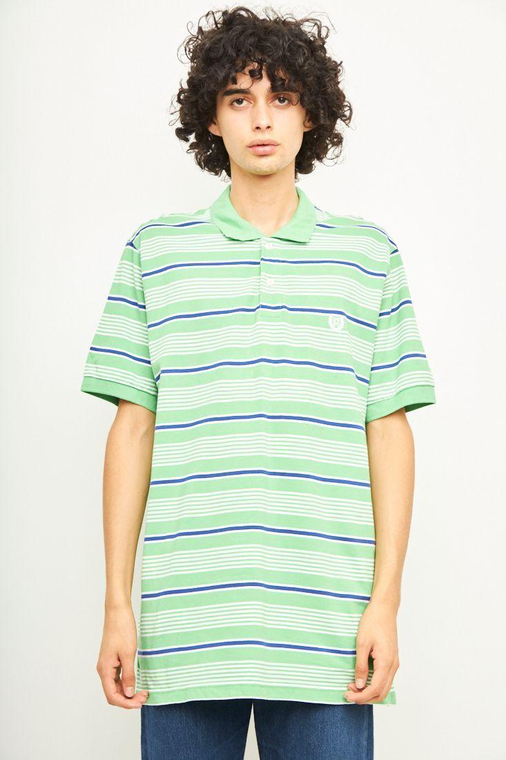 Polera casual reciclado verde chaps talla L  -0