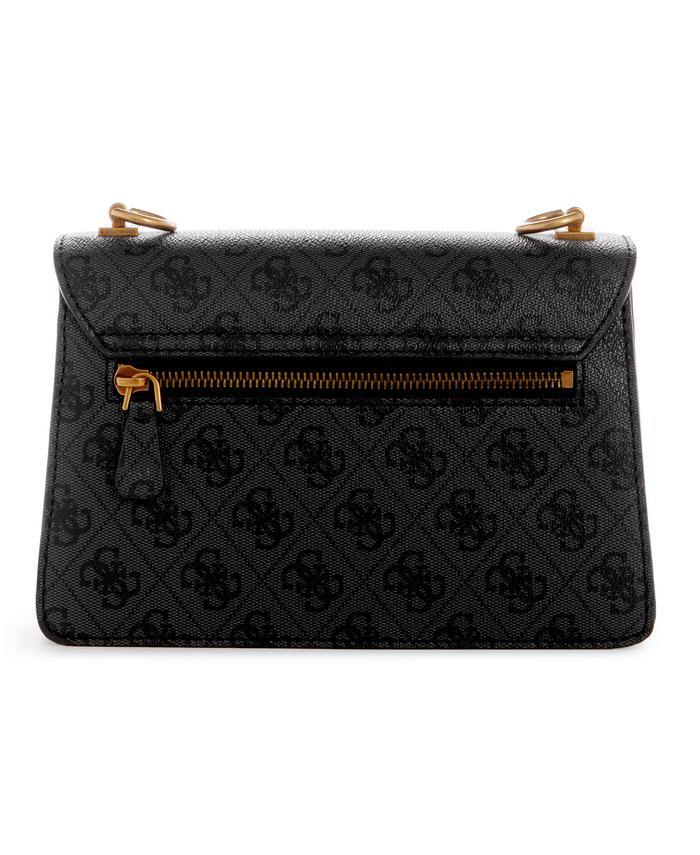 Cartera Guess Alexie Crossbody Flap Clo Carbón-1