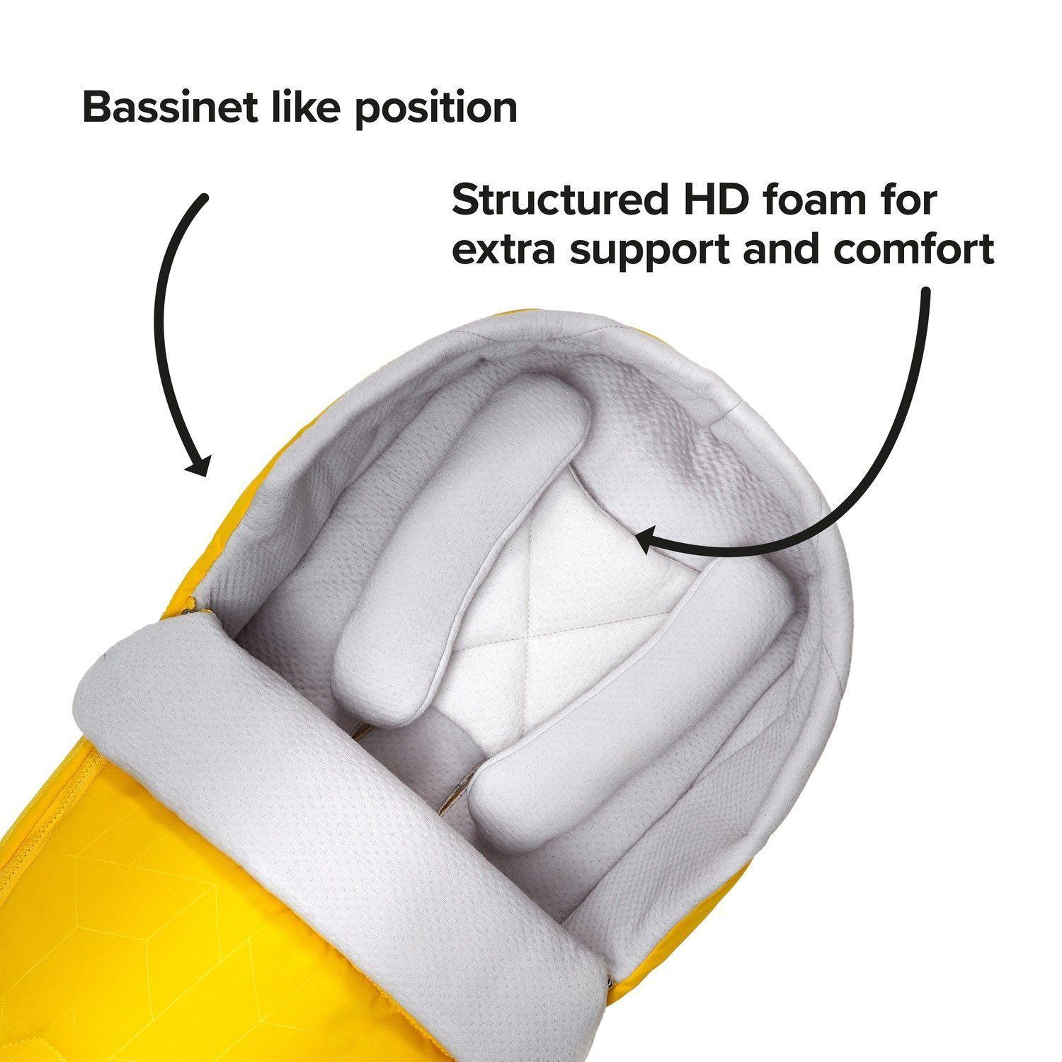 Saco Respirable de Recién Nacido para Coche Amarillo-2