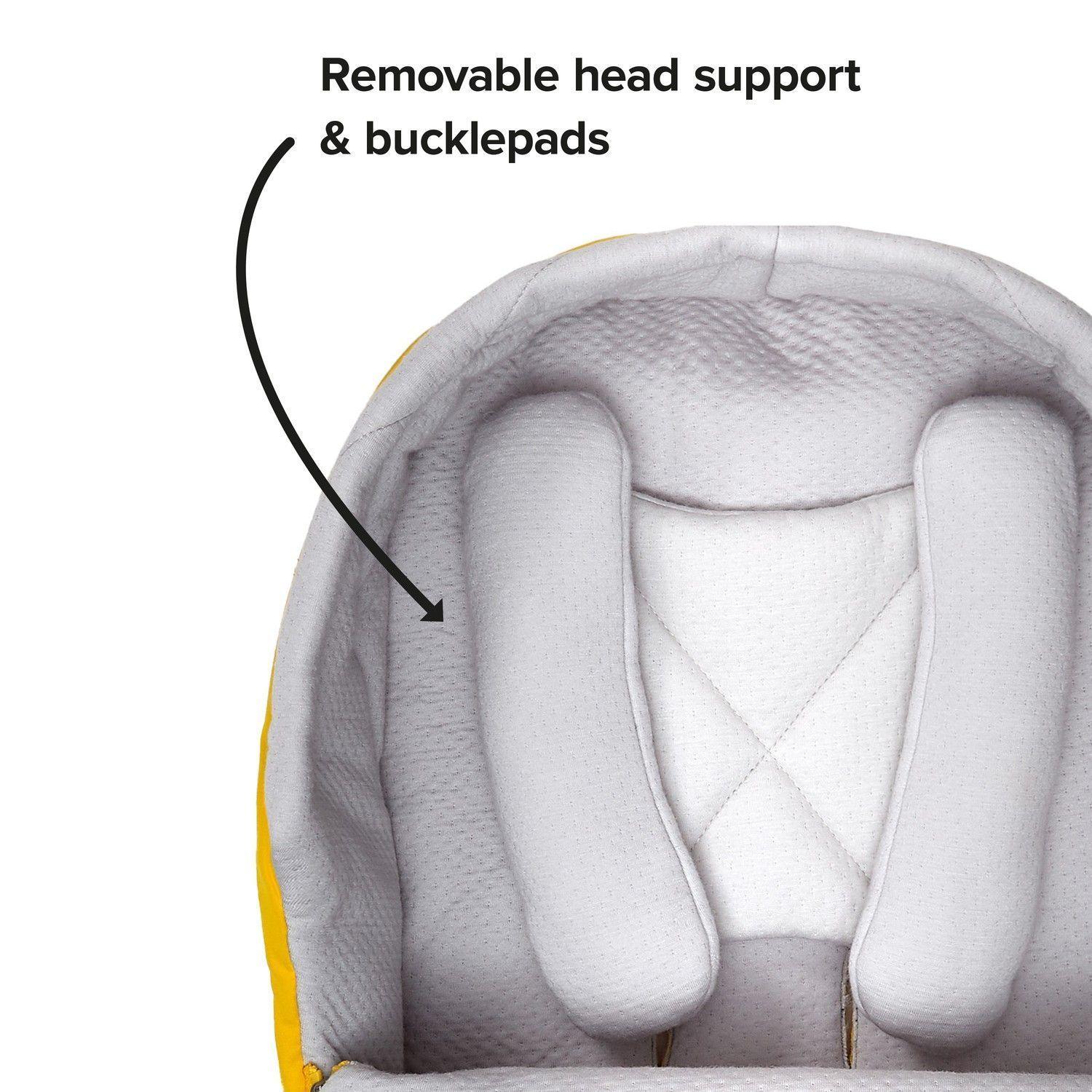 Saco Respirable de Recién Nacido para Coche Amarillo-4