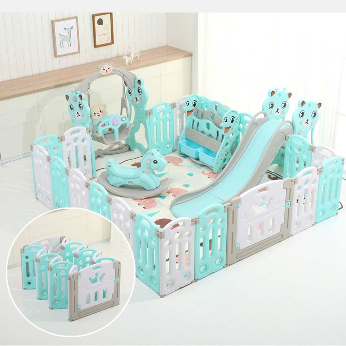Corral Multijuegos Para Bebes Celeste-3