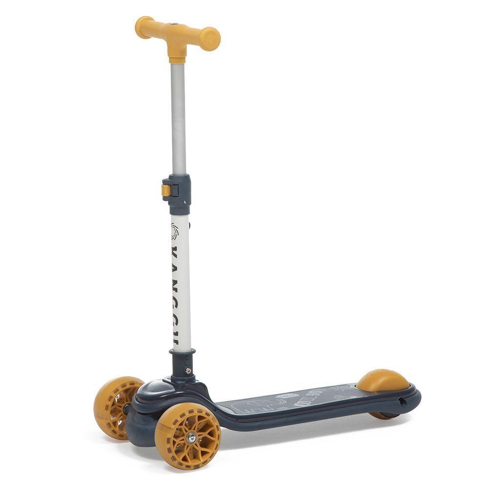 Scooter Monopatín Plegable Luz Led Niño S2 – Azul Oscuro-2