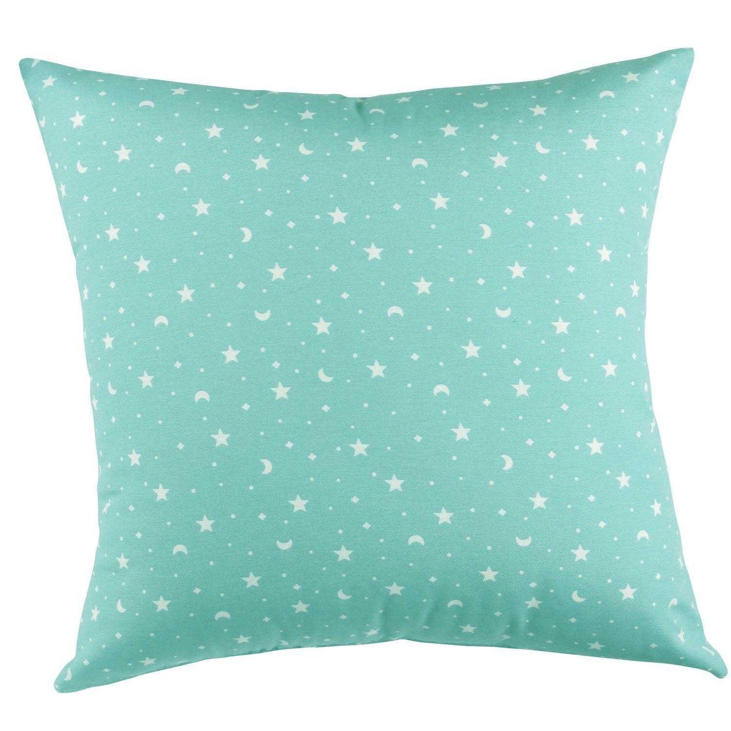 Set 4 Cojines Lona Estrellita Jade 50x50 cm-1