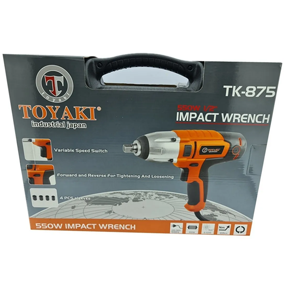 Pistola De Impacto Electrica 1/2 550w Toyaki Tk875-3