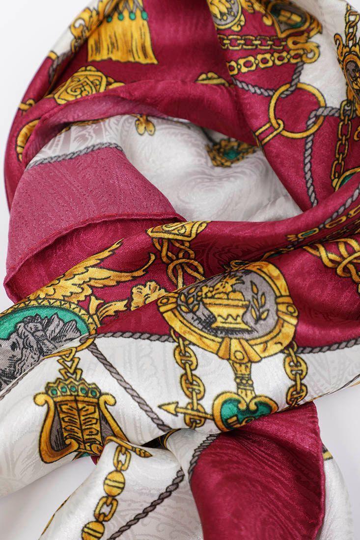 Pañuelo vintage reciclado multlicolor nostalgic talla M  -4