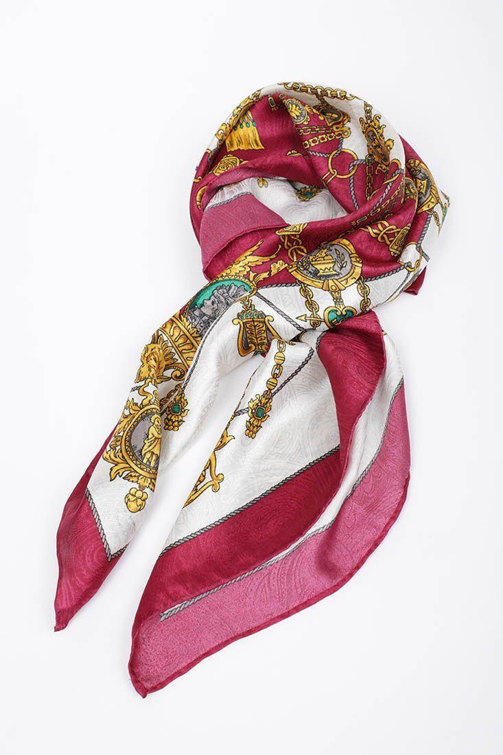 Pañuelo vintage reciclado multlicolor nostalgic talla M  -3