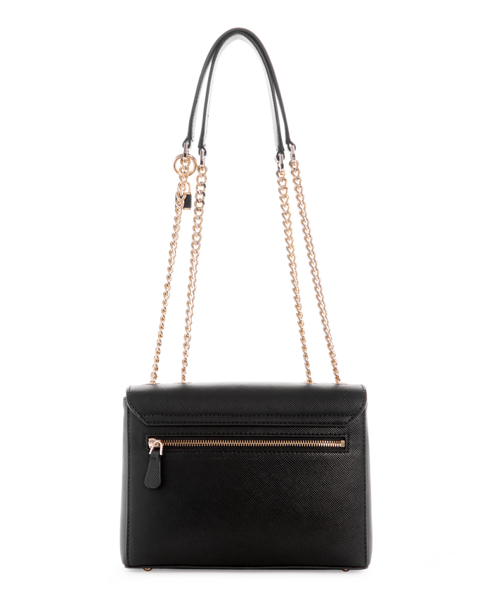 Cartera Guess Eco Ivy Convertible Xbody Flap Bla Negro-2