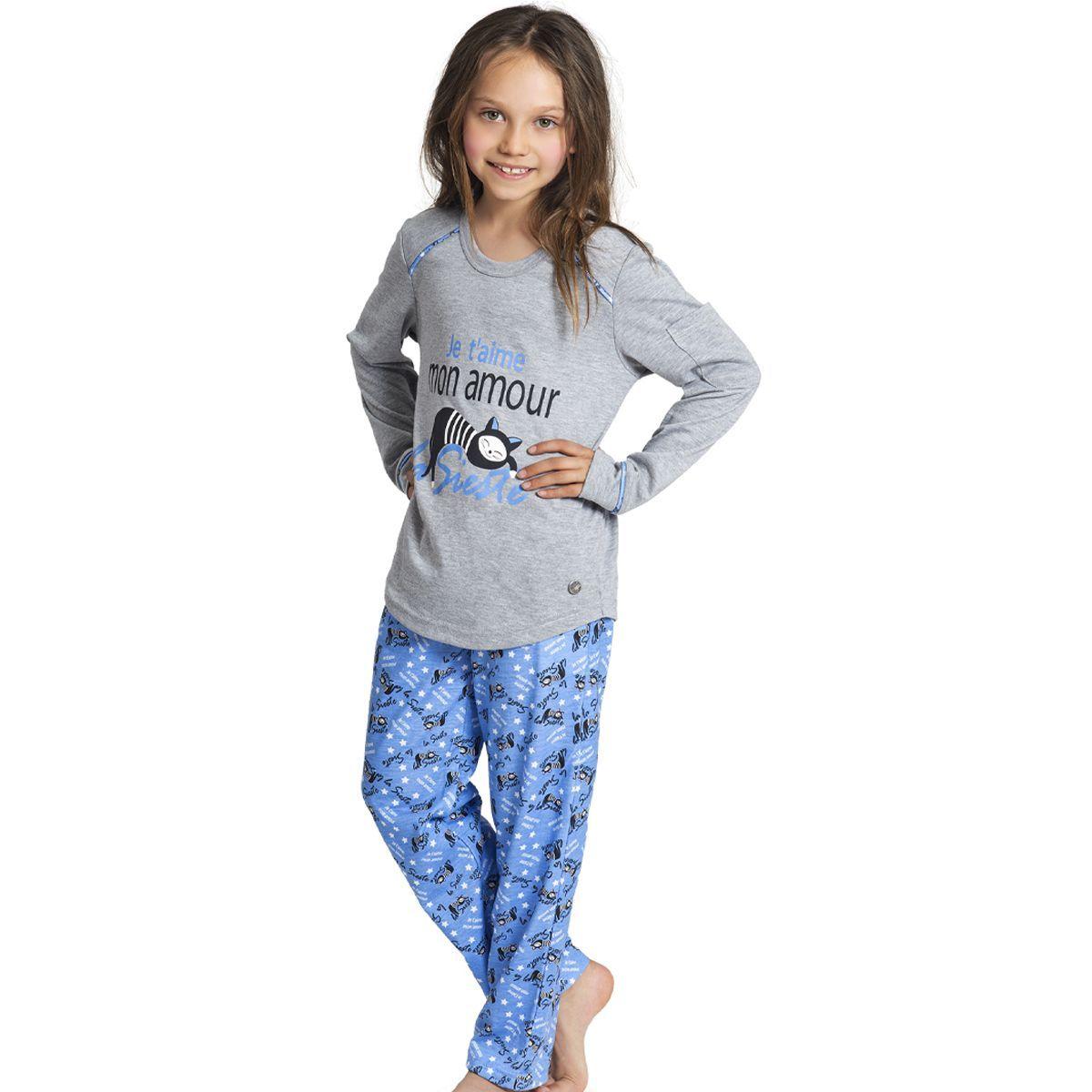 Pijama Mon Amour algodón 21662P Azul-0
